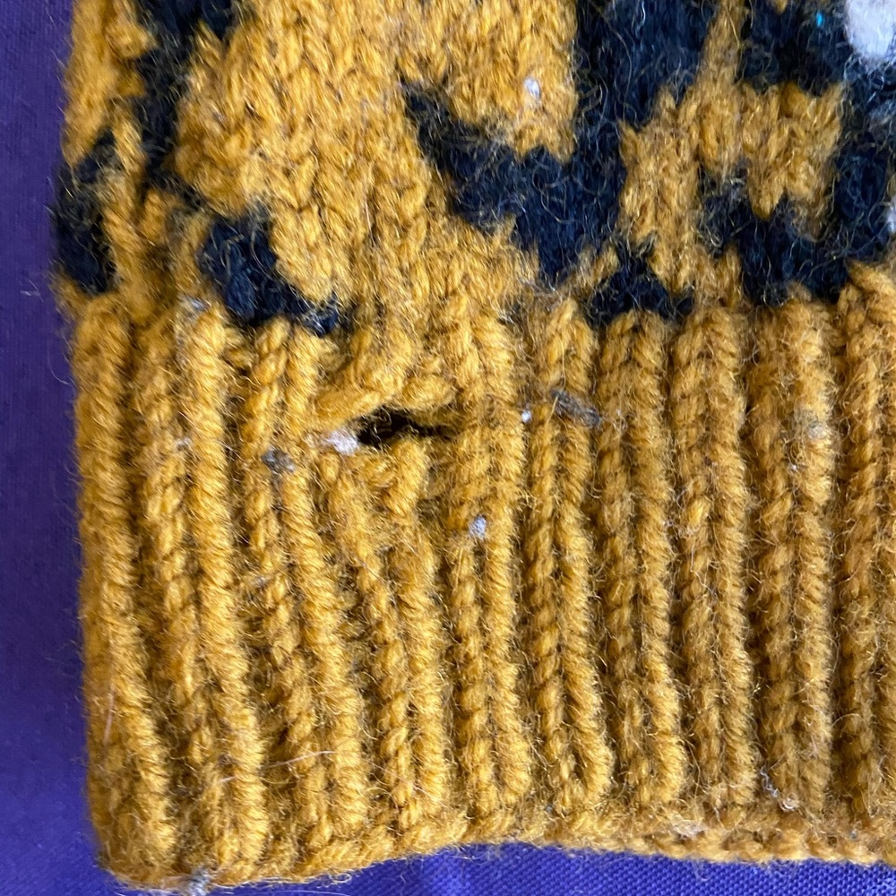 Vintage leopard print Wool Sweater - Picture 4 of 7